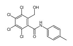 2,3,4,5-tetrachloro-6-(hydroxymethyl)-N-(4-methylphenyl)benzamide Structure