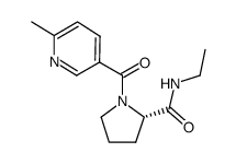 (2S)-N-ethyl-1-[(6-methylpyridin-3-yl)carbonyl]pyrrolidine-2-carboxamide结构式