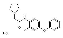 N-(2-methyl-4-phenoxyphenyl)-2-pyrrolidin-1-ylacetamide,hydrochloride结构式