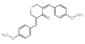 3,5-bis[(4-methoxyphenyl)methylidene]thian-4-one picture