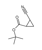 tert-butyl (1R,2S)-2-cyanocyclopropane-1-carboxylate Structure