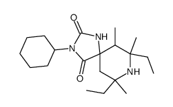 3-cyclohexyl-7,9-diethyl-6,7,9-trimethyl-1,3,8-triazaspiro[4.5]decane-2,4-dione Structure