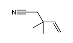 3,3-dimethylpent-4-enenitrile结构式