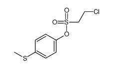 (4-methylsulfanylphenyl) 2-chloroethanesulfonate结构式