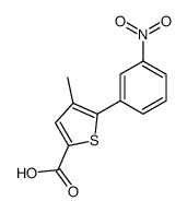 4-methyl-5-(3-nitrophenyl)thiophene-2-carboxylic acid Structure