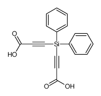 3-[2-carboxyethynyl(diphenyl)silyl]prop-2-ynoic acid结构式