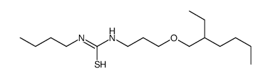 1-butyl-3-[3-(2-ethylhexoxy)propyl]thiourea结构式