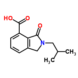 2-ISOBUTYL-3-OXO-2,3-DIHYDRO-1H-ISOINDOLE-4-CARBOXYLIC ACID Structure