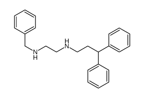 N'-benzyl-N-(3,3-diphenylpropyl)ethane-1,2-diamine Structure