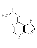 9H-Purine,6-(2-methylhydrazinyl)- structure