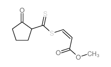 2-Propenoic acid,3-[[(2-oxocyclopentyl)thioxomethyl]thio]-, methyl ester, (Z)- (9CI)结构式