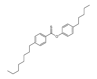 O-(4-pentylphenyl) 4-octylbenzenecarbothioate Structure