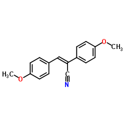 2,3-Di(4-methoxyphenyl)acrylonitrile Structure