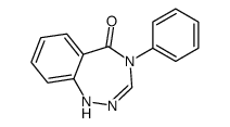 4-phenyl-1H-1,2,4-benzotriazepin-5-one结构式