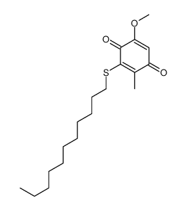 5-methoxy-2-methyl-3-undecylsulfanylcyclohexa-2,5-diene-1,4-dione结构式