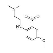 N-(4-methoxy-2-nitrophenyl)-N',N'-dimethylethane-1,2-diamine结构式