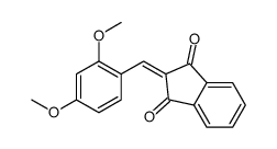 2-[(2,4-dimethoxyphenyl)methylidene]indene-1,3-dione结构式