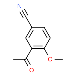 3-乙酰基-4-甲氧基苯甲腈结构式