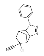 5-Chloro-1-phenyl-3a,4,5,6,7,7a-hexahydro-1H-4,7-methano-1,2,3-benzotriazole-5-carbonitrile Structure