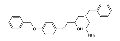 N-[2-[N-benzyl[3-[4(benzyloxy)phenoxy]-2-hydroxypropyl]amino]ethyl]ethylamine结构式