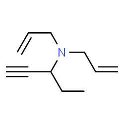 1-Pentyn-3-amine,N,N-di-2-propenyl-(9CI) structure