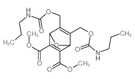 dimethyl 5,6-bis(propylcarbamoyloxymethyl)-7-oxabicyclo[2.2.1]hepta-2,5-diene-2,3-dicarboxylate结构式