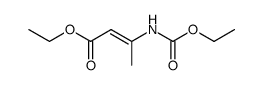 3-ethoxycarbonylamino-crotonic acid ethyl ester结构式