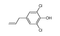 4-allyl-2,6-dichloro-phenol Structure