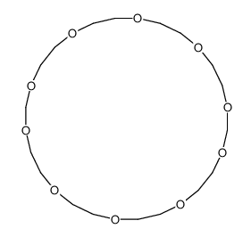 1,3,6,9,12,15,17,20,23,26-decaoxacyclooctacosane结构式