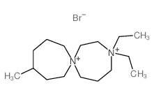 3,3-diethyl-10-methyl-3,7-diazoniaspiro[6.6]tridecane Structure