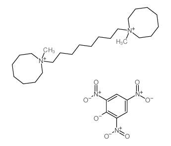 1-methyl-1-[8-(1-methyl-1-azoniacyclooct-1-yl)octyl]-1-azoniacyclooctane; 2,4,6-trinitrophenol Structure