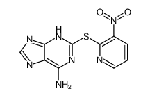 2-(3-nitropyridin-2-yl)sulfanyl-7H-purin-6-amine Structure