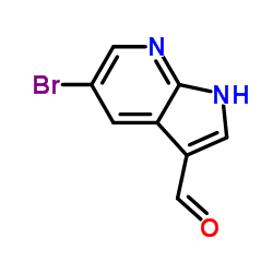 5-Bromo-1H-pyrrolo[2,3-b]pyridine-3-carbaldehyde Structure