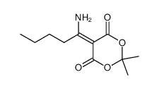 5-(1-aminopentylidene)-2,2-dimethyl-1,3-dioxane-4,6-dione Structure