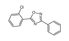 5-(2-chlorophenyl)-3-phenyl-1,2,4-oxadiazole结构式