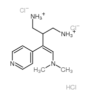 [3-(dimethylamino)-2-(4-pyridyl)allylidene]dimethylammonium chloride monohydrochloride Structure