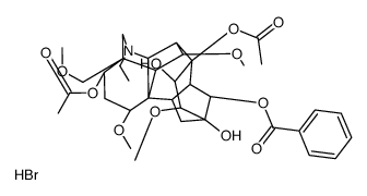 3-Acetylaconitine,hydrobromide Structure