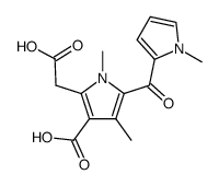 2-<1,4-dimethyl-3-carboxy-5-(1-methylpyrrol-2-yl)-carbonyl-1H-pyrrole>acetic acid结构式