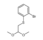 (2-BROMOPHENYL)(2,2-DIMETHOXYETHYL)SULFANE结构式