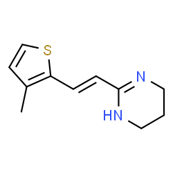 Pyrimidine, 1,4,5,6-tetrahydro-2-[2-(3-methyl-2-thienyl)vinyl]-, (E)- (8CI) picture