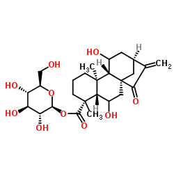 ent-6,11-Dihydroxy-15-oxo-16-kauren-19-oic acid beta-D-glucopyrasyl ester picture