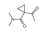 Cyclopropanecarboxamide, 1-acetyl-N,N-dimethyl- (9CI) Structure