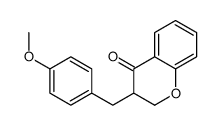 3-[(4-methoxyphenyl)methyl]-2,3-dihydrochromen-4-one Structure