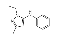 2-ethyl-5-methyl-N-phenylpyrazol-3-amine Structure