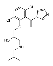 1-[3,6-dichloro-2-(1-imidazol-1-ylethenyl)phenoxy]-3-(2-methylpropylamino)propan-2-ol Structure