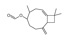 [1R-(1R*,5S*,9S*)]-4,11,11-trimethyl-8-methylenebicyclo[7.2.0]undecen-5-yl formate结构式