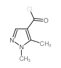 1,5-DIMETHYL-1H-PYRAZOLE-4-CARBONYL CHLORIDE structure