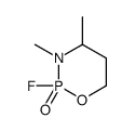 2-fluoro-3,4-dimethyl-1,3,2λ5-oxazaphosphinane 2-oxide结构式