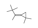 (E)-1,1-dimethyl-2-(3,3-dimethyl-2-butylidene)cyclopropane Structure