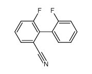 2',6-difluorobiphenyl-2-carbonitrile结构式